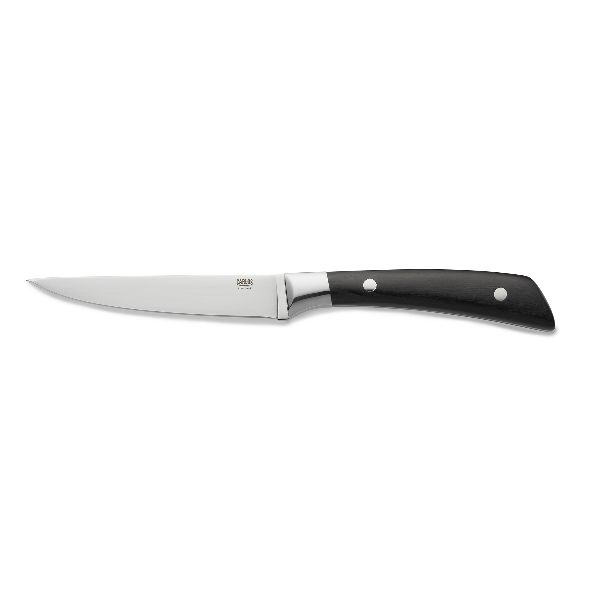 WAS Steakmesser Set CARLOS mit schwarzem Pakkaholzgriff, 24 cm, Set á 6 Stück, K