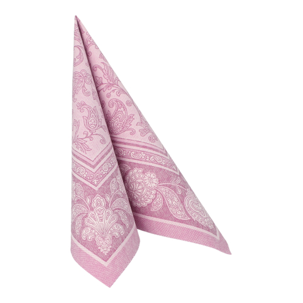 Papstar Servietten "ROYAL Collection" 1/4-Falz 40 cm x 40 cm lila "Ornaments"