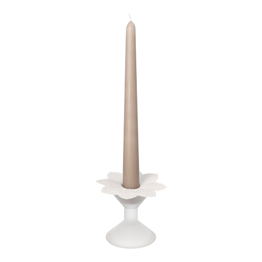Papstar Kerzen-Manschetten rund Ø 10 cm weiss