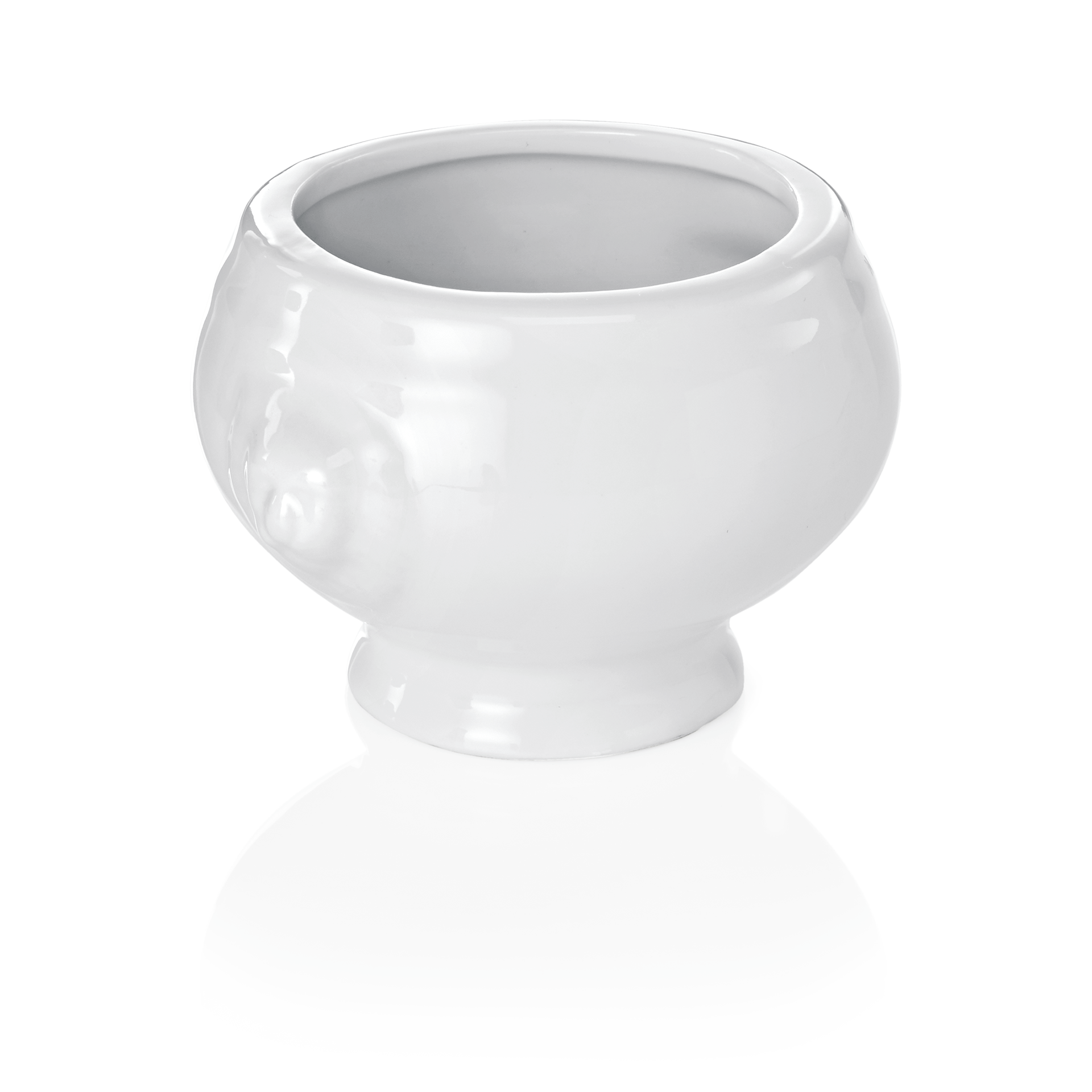 WAS Mini Löwenkopfterrine Set, 100 ml, Ø 8 cm, Set á 12 Stück, Porzellan