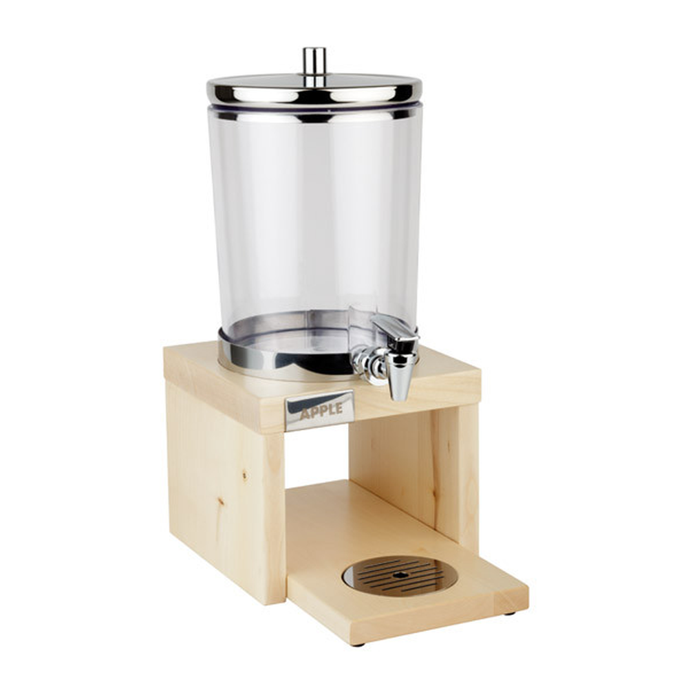 APS Saftdispenser -BRIDGE- 31 x 20 cm, H: 42 cm, 4 Liter , 18/8 Edelstahl, SAN