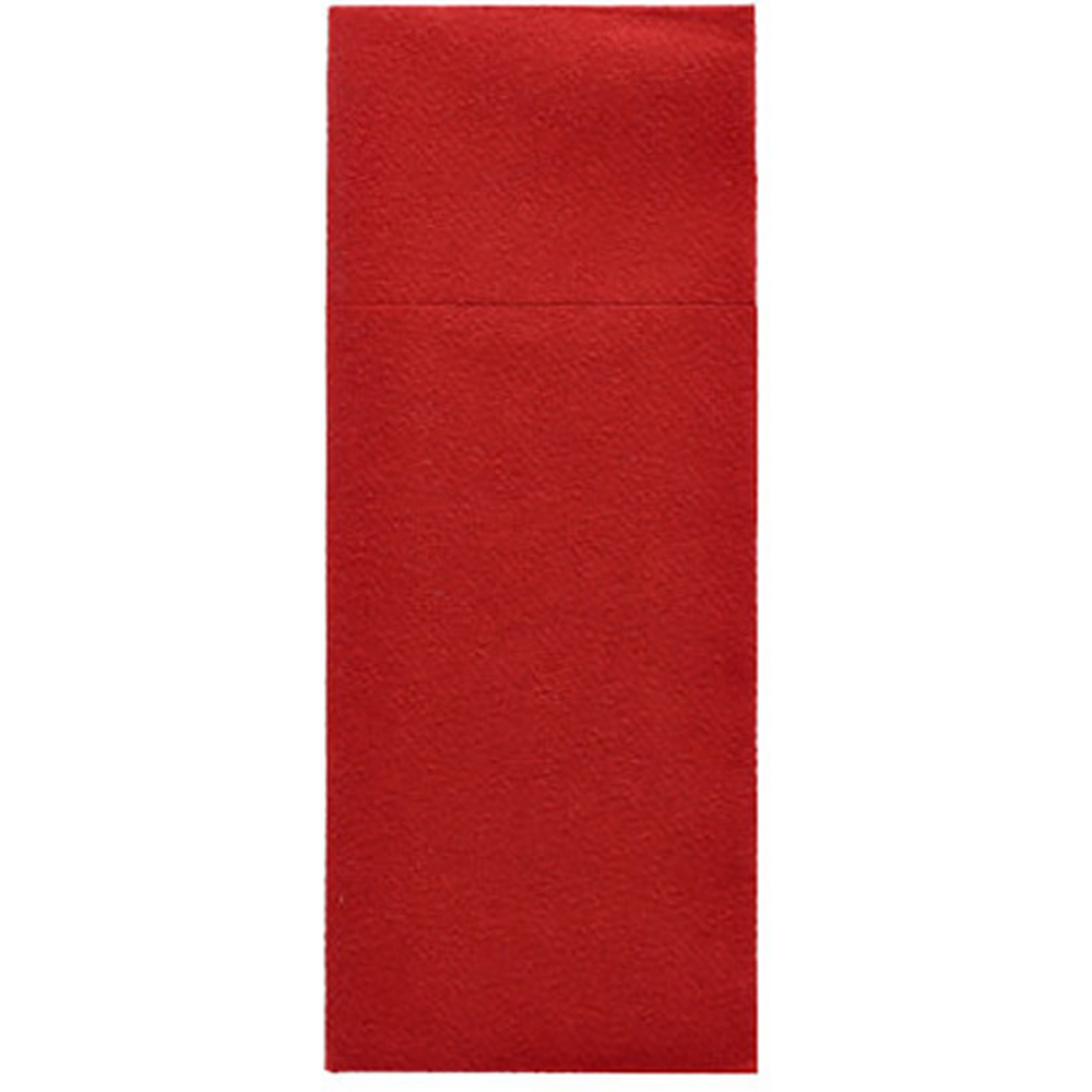 Papstar Bestecktaschen, Airlaid 40 cm x 33 cm bordeaux mit Besteckfalz