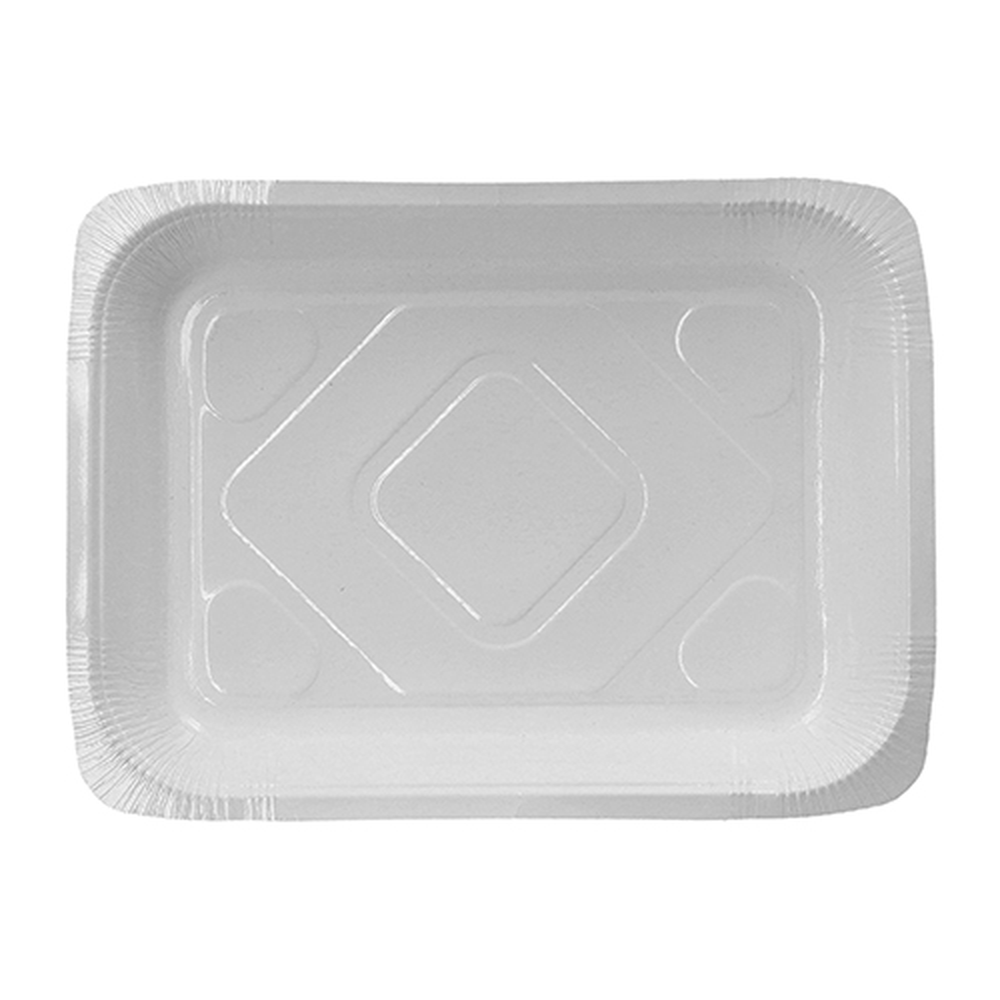 Papstar Siegelschalen, Pappe eckig 1200 ml 4,2 cm x 18,9 cm x 24,8 cm weiss