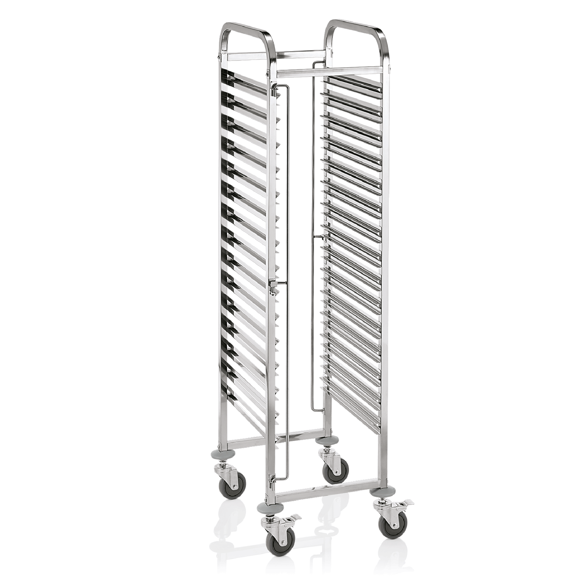 WAS EN Regalwagen CANTINA für 15 bis 30 Euronorm Tabletts, 55 x 42,5 x 174 cm, C