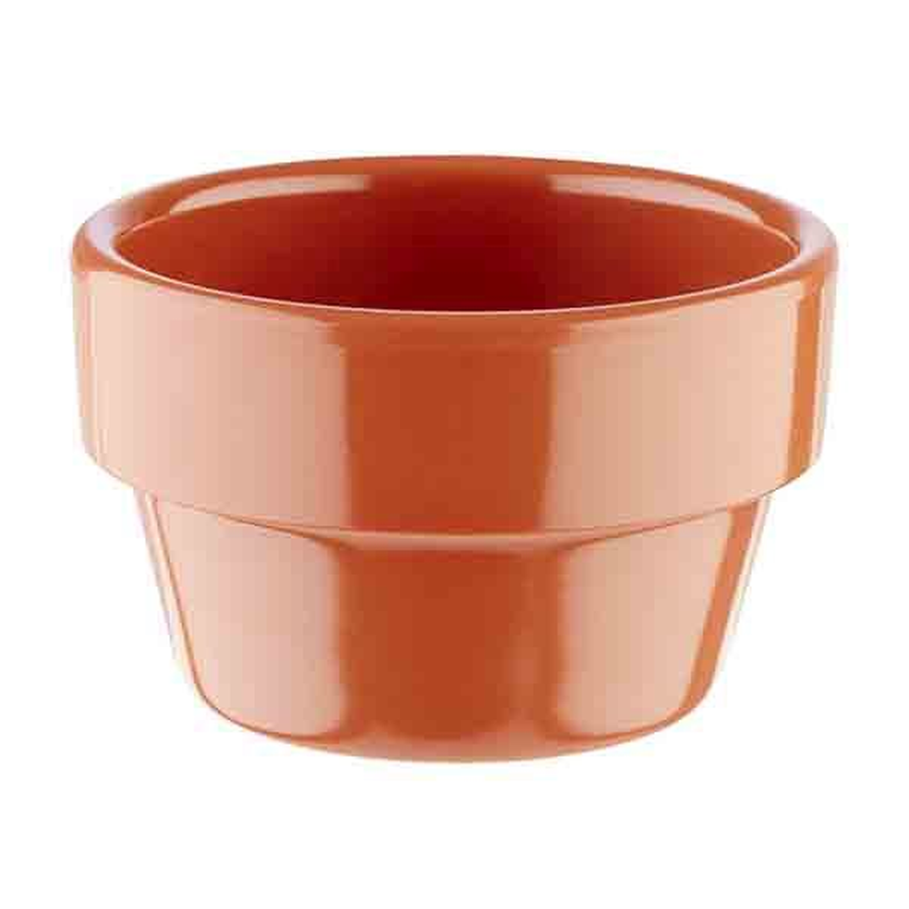 APS Schale -FLOWER POT- Ø 6 cm, H: 3,5 cm , Melamin, Terrakottaoptik