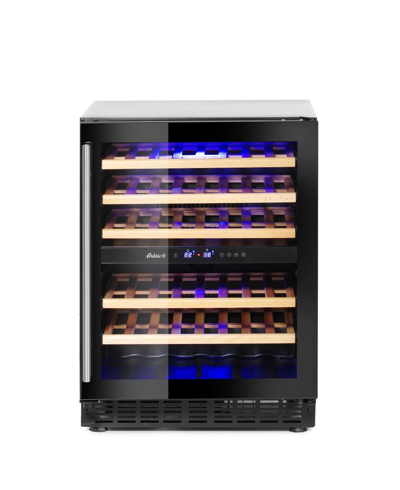 Hendi Weinkühlschrank, 2 Zonen, 46 Flaschen, Arktic, 133L, 220-240V/90W, 595x646