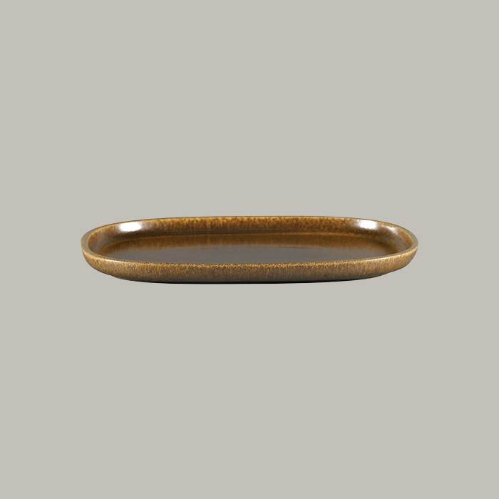 RAK Platte oval - rust  Serie: Ease L 33.2 cm / W 23 cm / Ht. 2.5 cm
