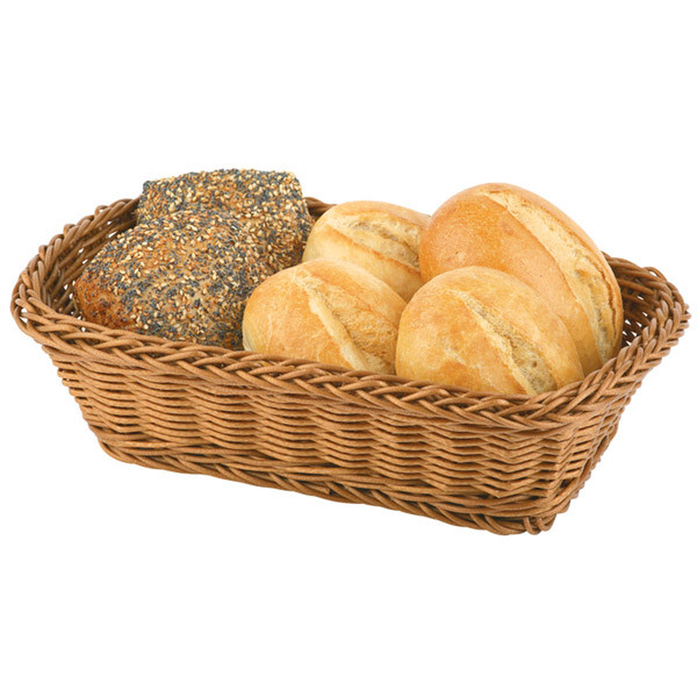 APS Tisch- und Buffetkorb, eckig 31,5 x 22 cm, H: 8,5 cm , Polypropylen, beige