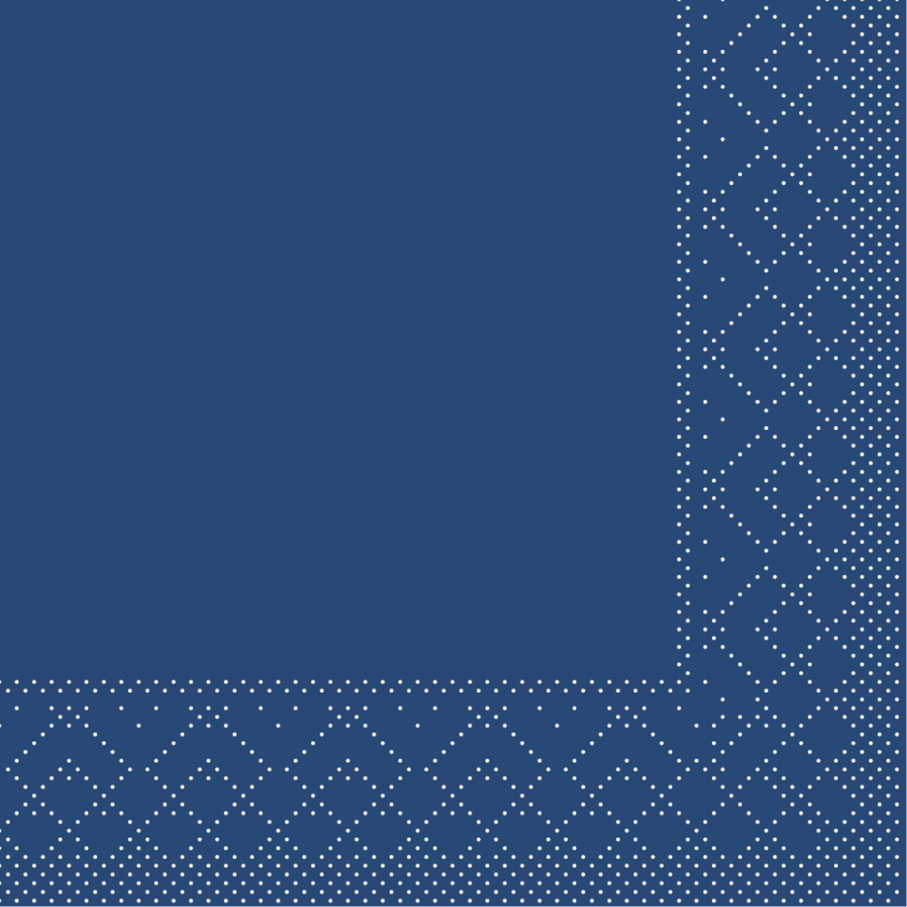 Mank Serviette Basic blau 24 x 24 cm 1/4 Falz