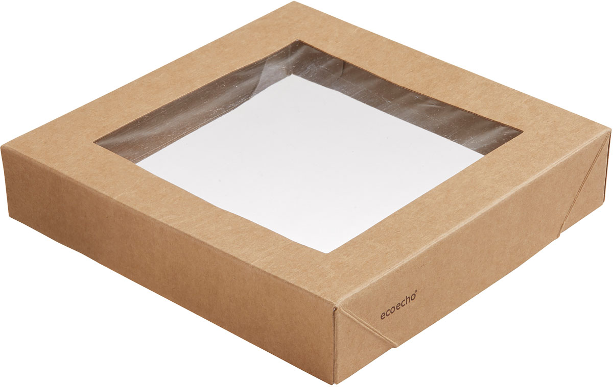 Duni Viking Block Deckel mit PLA Fenster 140 x 140 x 29 mm