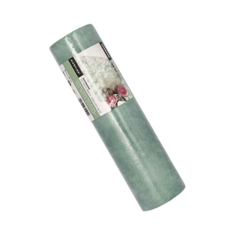 Papstar Dekoband "Sizoflor" 25 m x 30 cm jadegrün