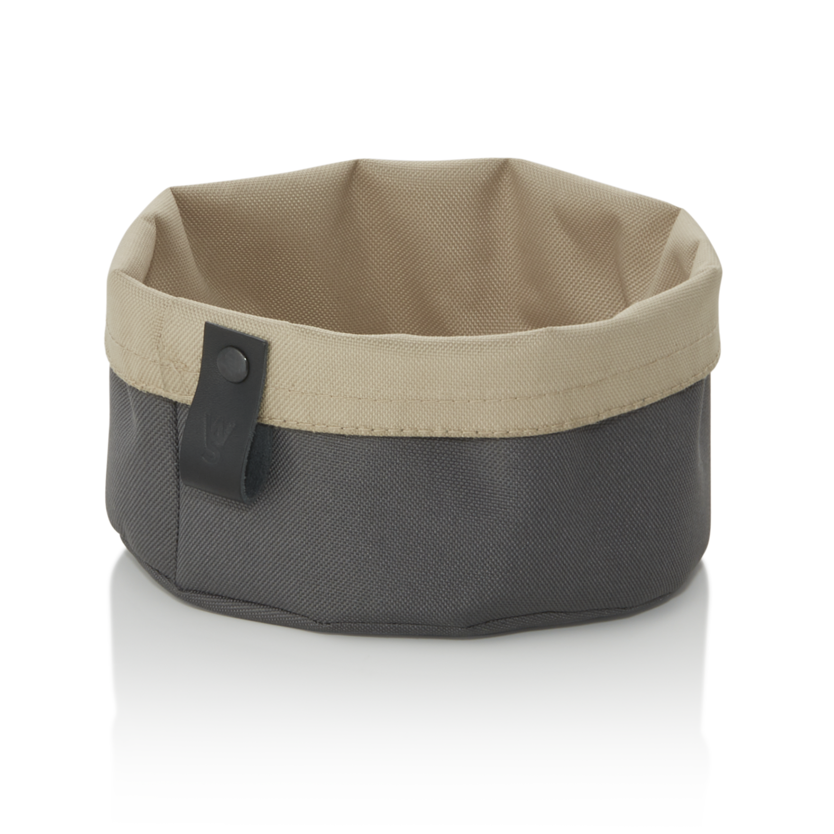 WAS Brottasche FLIP TETRON, Ø 17 cm, Höhe 11 cm, light grey/light khaki, Tetron