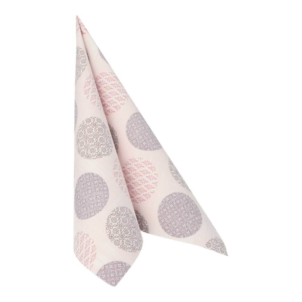 Papstar Servietten "ROYAL Collection" 1/4-Falz 40 cm x 40 cm rosa "Rococo"