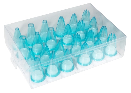 Contacto Spritzbeutel-Tüllen 24er Set aus Polycarbonat