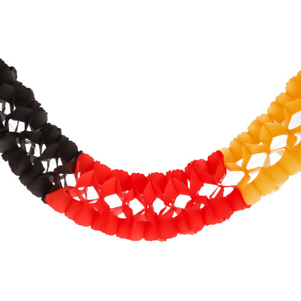 Papstar Girlande, Papier Ø 16 cm · 4 m "Deutschland" schwer entflammbar