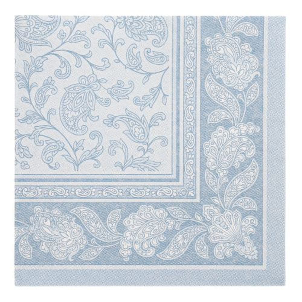 PAPSTAR Servietten ROYAL Collection 1/4-Falz 40 cm x 40 cm arktikblau Orn