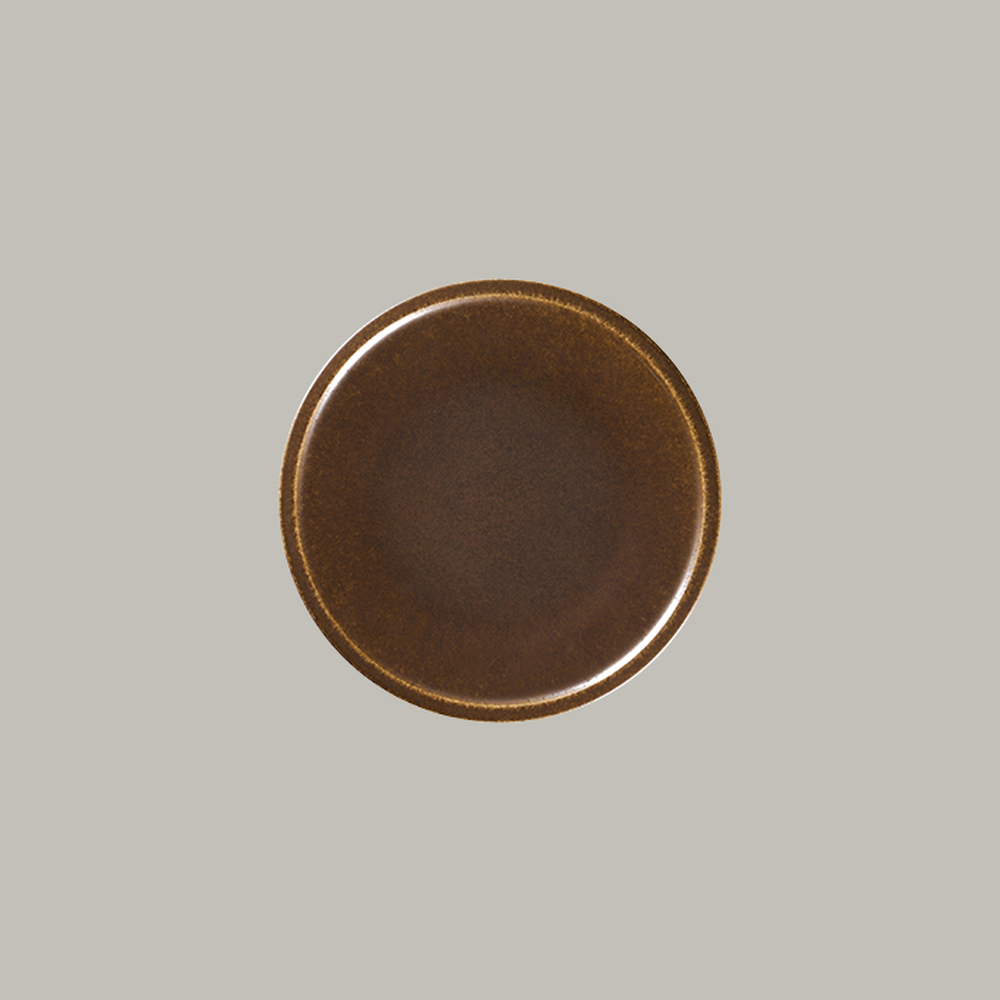 RAK Teller flach coup - rust Serie: Ease Ø 23.8 cm / Ht. 2.2 cm