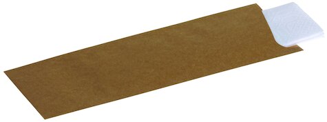 Pacovis Serviettenbeutel ''Fit XL'', 85x240, nature Kraft, 2-lagig