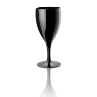 WAS Sektglas, 220 ml, Füllstrich 150 ml, schwarz, Polycarbonat