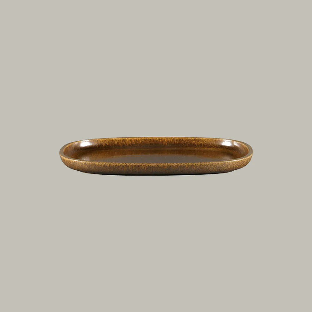 RAK Platte oval - rust Serie: Ease L 30.2 cm / W 20 cm / Ht. 2.5 cm