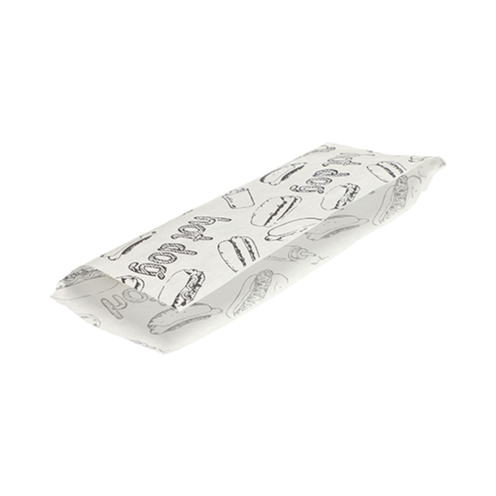 Papstar Hot Dog-Tüten 21 cm x 8,5 cm weiss