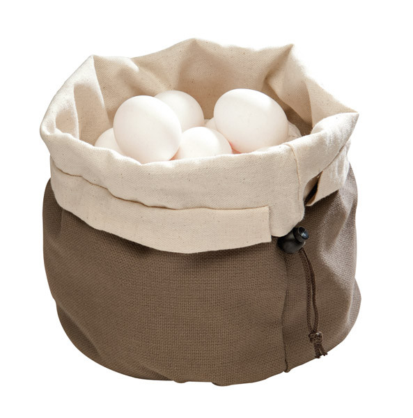 APS Brottasche mit Wärmekissen Ø 20 cm H: 23,5 cm , Baumwolle, beige / braun