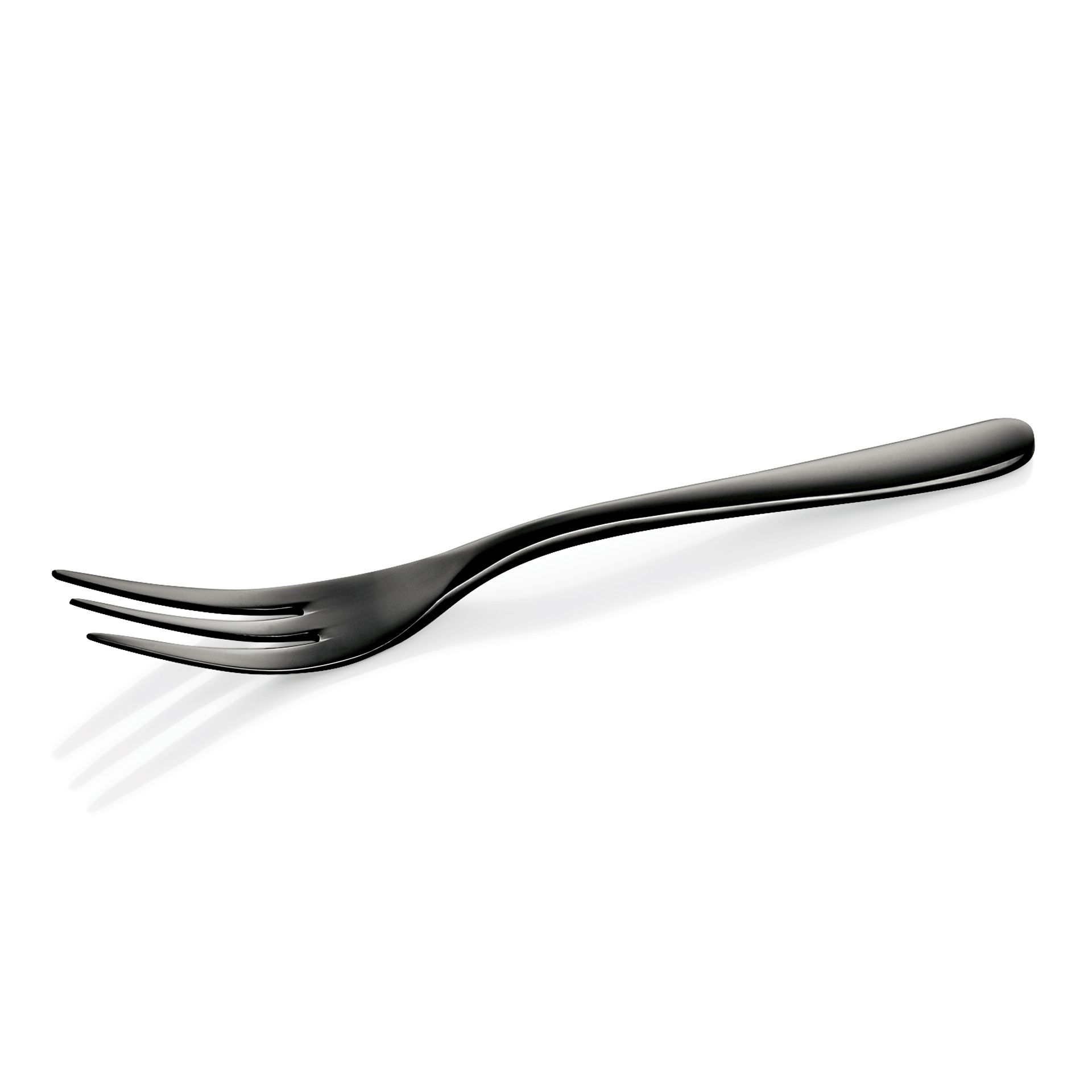 WAS Kuchengabel Liselle-Elegance, Chromstahl mit schwarz glänzender PVD Beschich
