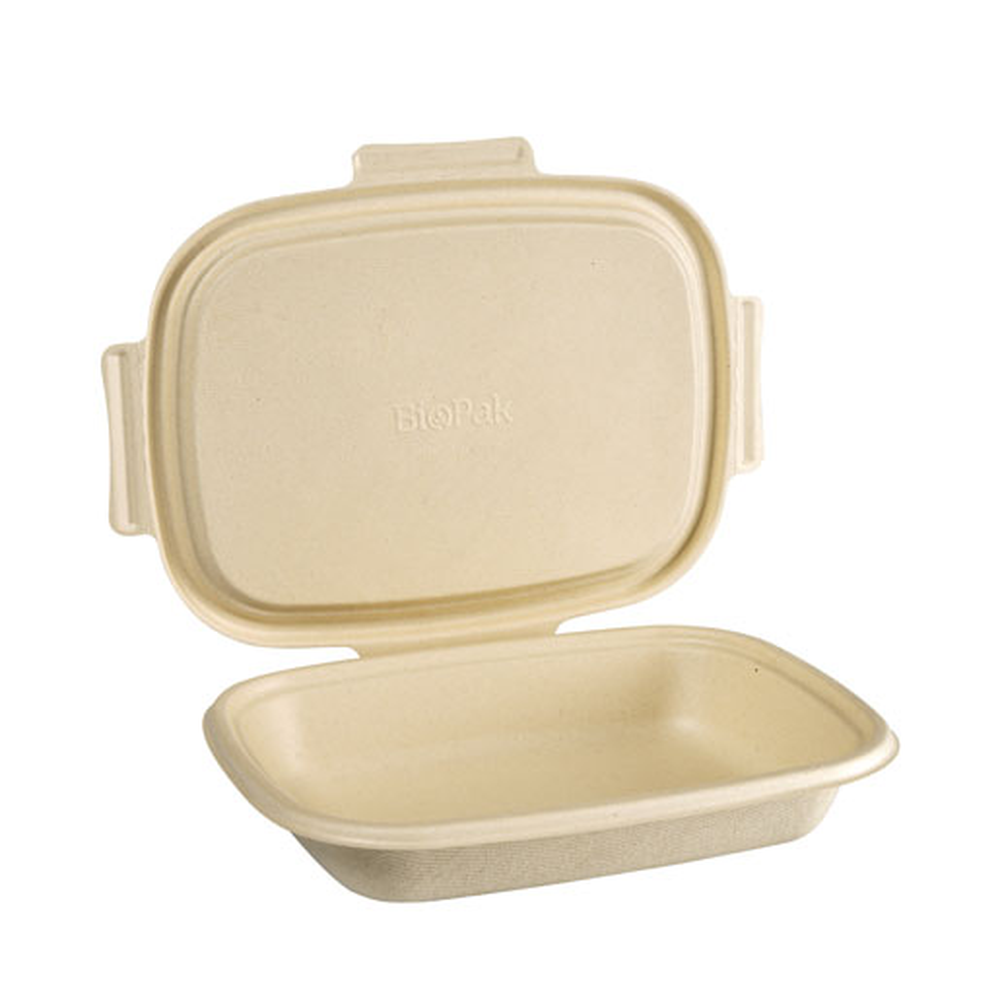 Duni Bagasse Menübox Shield 900ml 426 x 304 x 44 mm BioPak Lagerabverkauf
