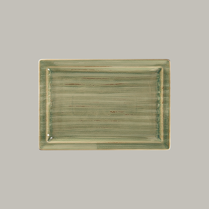 RAK Teller flach rechteckig - emerald  Serie: Spot L 33.6 cm / W 23.2 cm / Ht. 2
