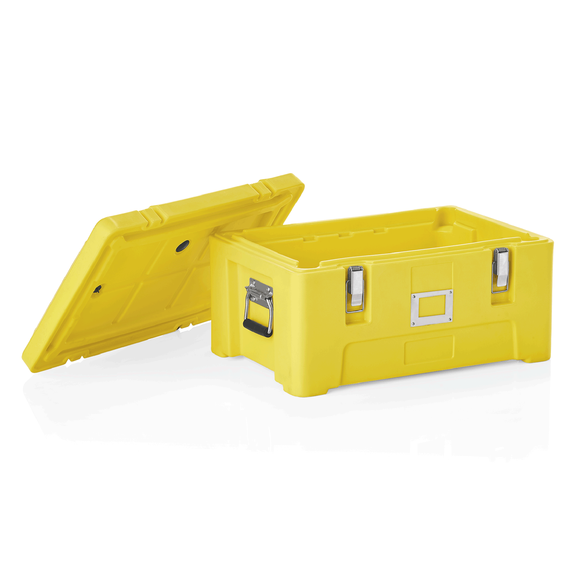 WAS Thermotransportbehälter GN 1/1, 63 x 43 x 31 cm, gelb, Polyethylen