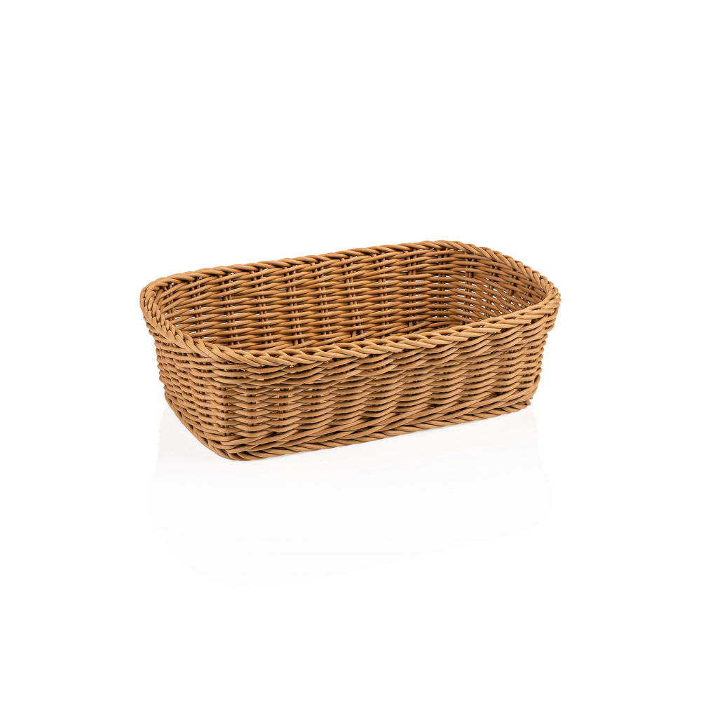 WAS Korb WEAVER PRO Tischkörbe, 31 x 21 x 9 cm, beige, Polypropylen