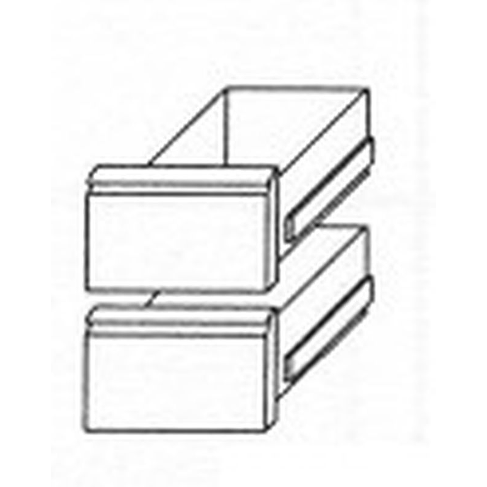 KBS Schubladensatz 1/2 +1/2 Kühltischschubladensatz