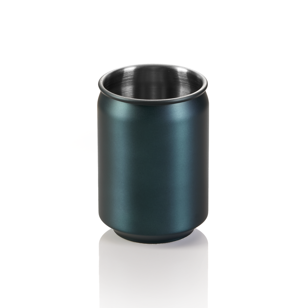 WAS Cup NOCTURN, 0,35 ltr., Ø 7 cm, Höhe 10,5 cm, blau matt - HLC, Chromnickelst
