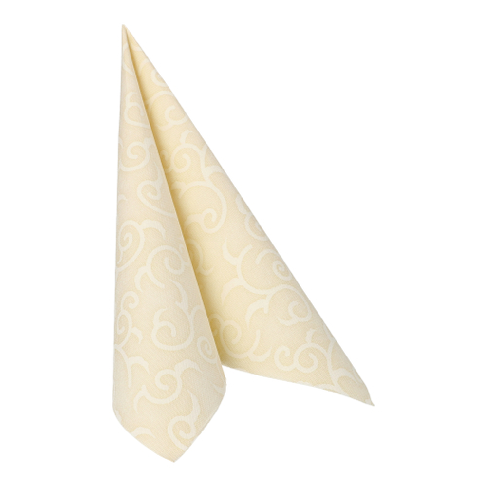 Papstar Servietten "ROYAL Collection" 1/4-Falz 40 cm x 40 cm champagner "Casali"
