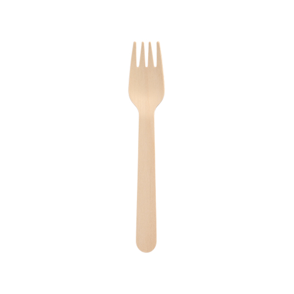 Papstar Gabeln Holz, gewachst 16 cm