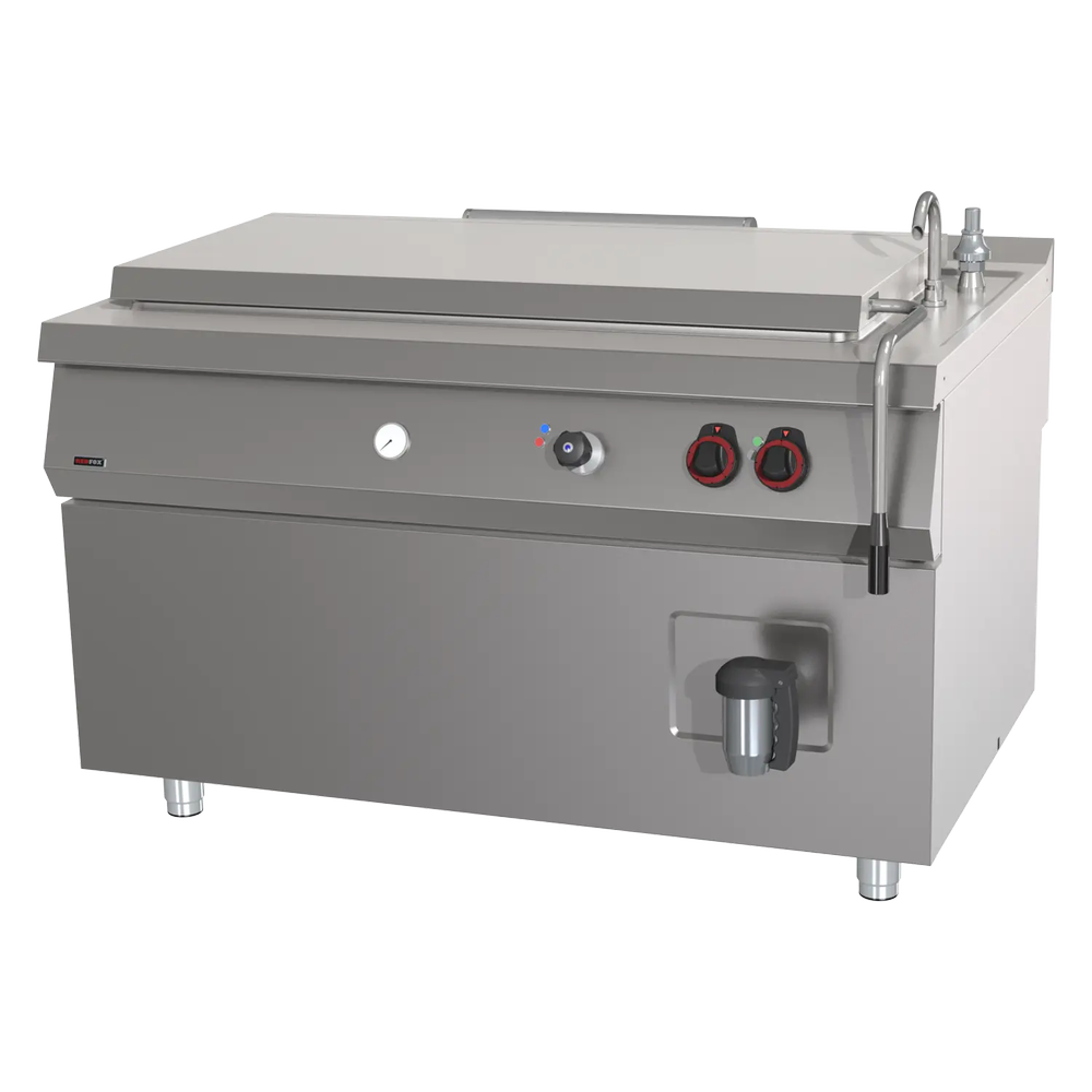 RM Gastro Indirekter elektrischer Großraumkessel 300 l mit automatischer Temperi