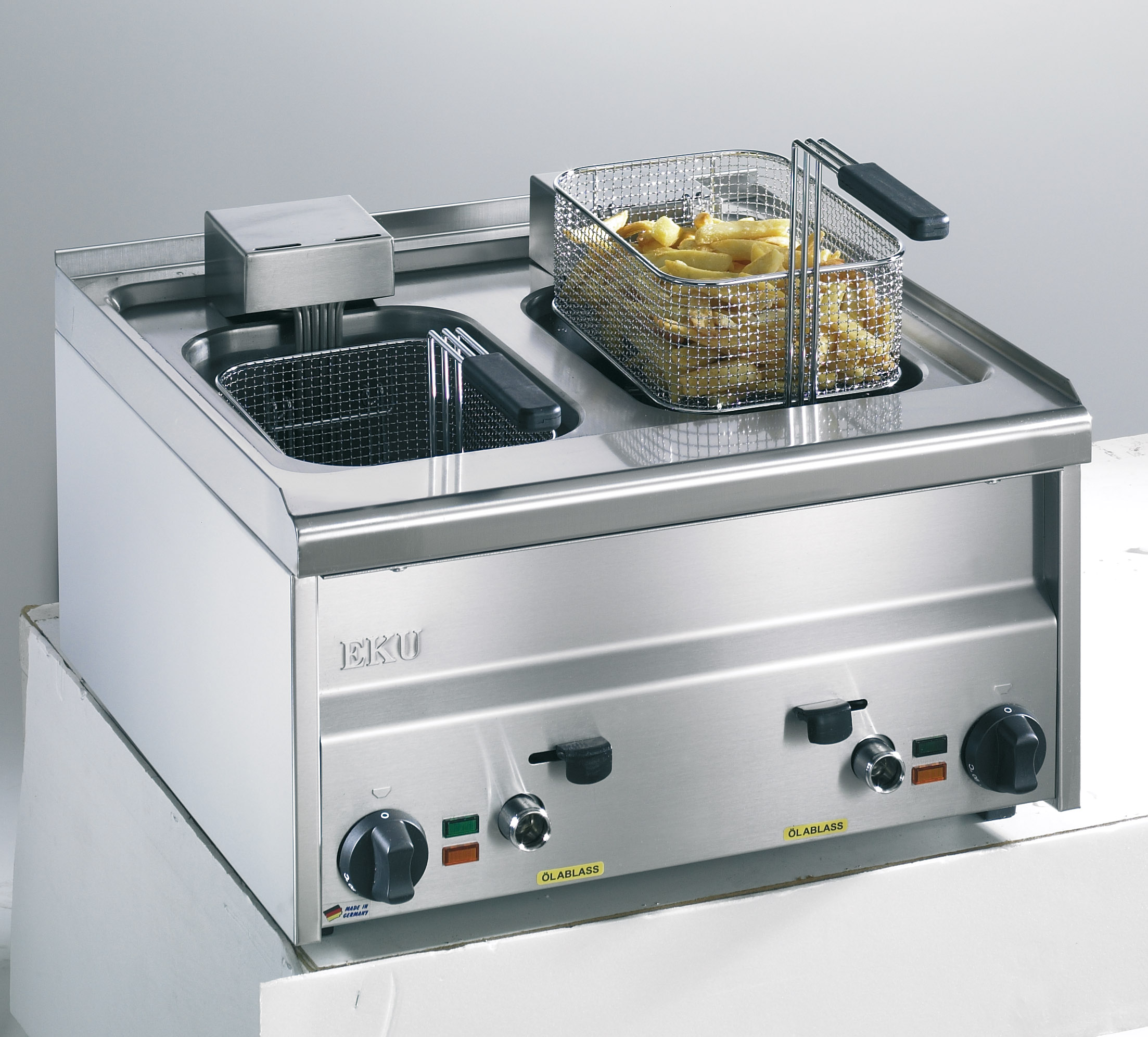 EKU Snackline Elektro-Doppelfritteuse  FRE-60-150 2x 9 Liter