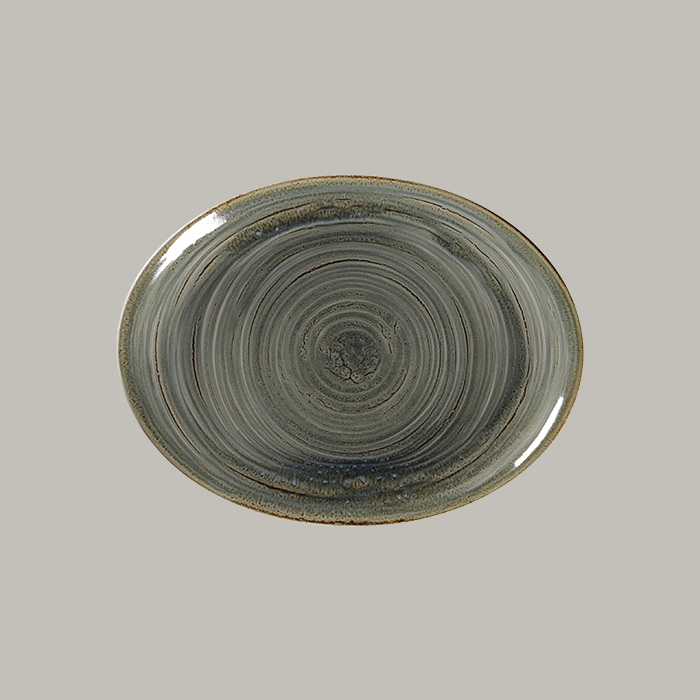 RAK Platte oval - peridot  Serie: Spot L 36 cm / W 27 cm / Ht. 3.5 cm
