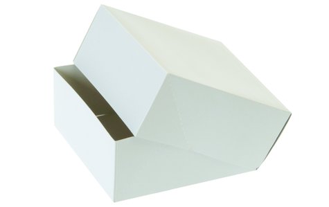 Pacovis Tortenschachtel, 24x24x8cm, weiss neutral