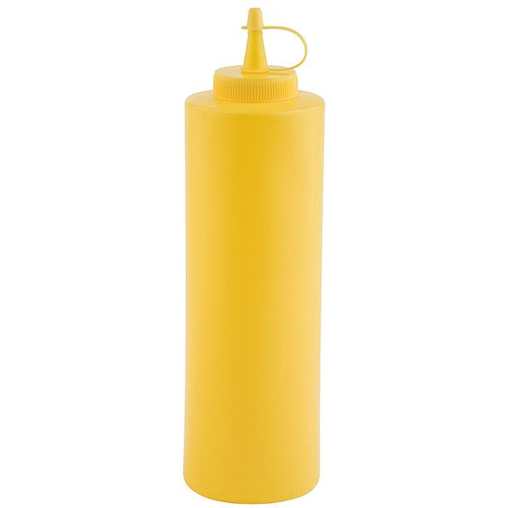 APS Quetschflasche Ø 7cm, H: 24 cm, 0,7 Liter , Polyethylen, gelb