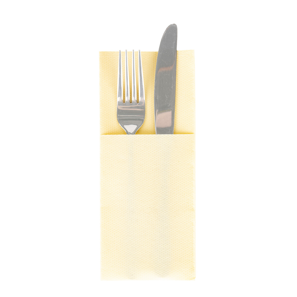 Mank Pocket-Fold-Napkins Basic creme 40 x 33 cm 1/8 Falz
