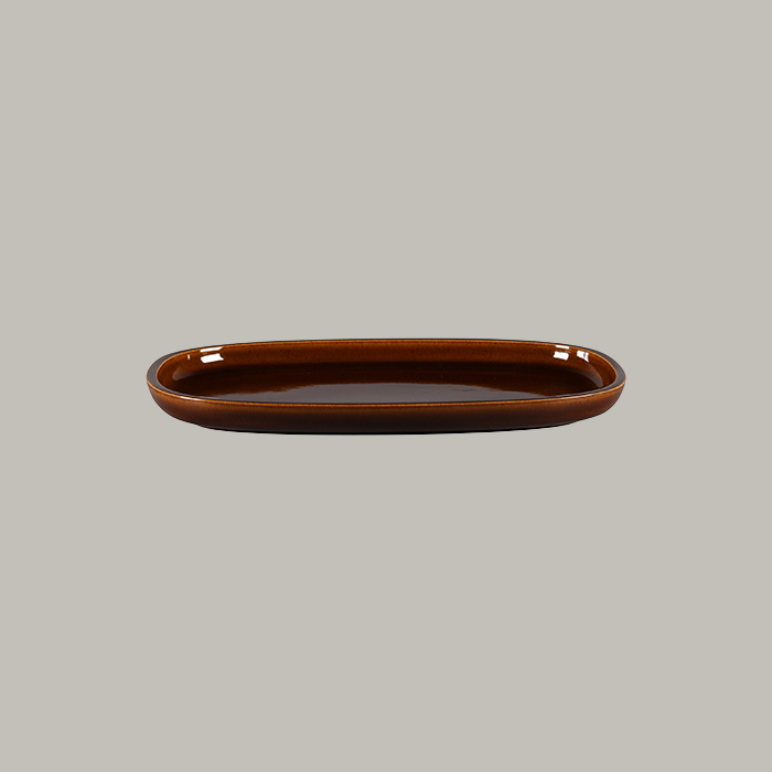 RAK Platte oval - honey  Serie: Ease L 30.2 cm / W 20 cm / Ht. 2.5 cm