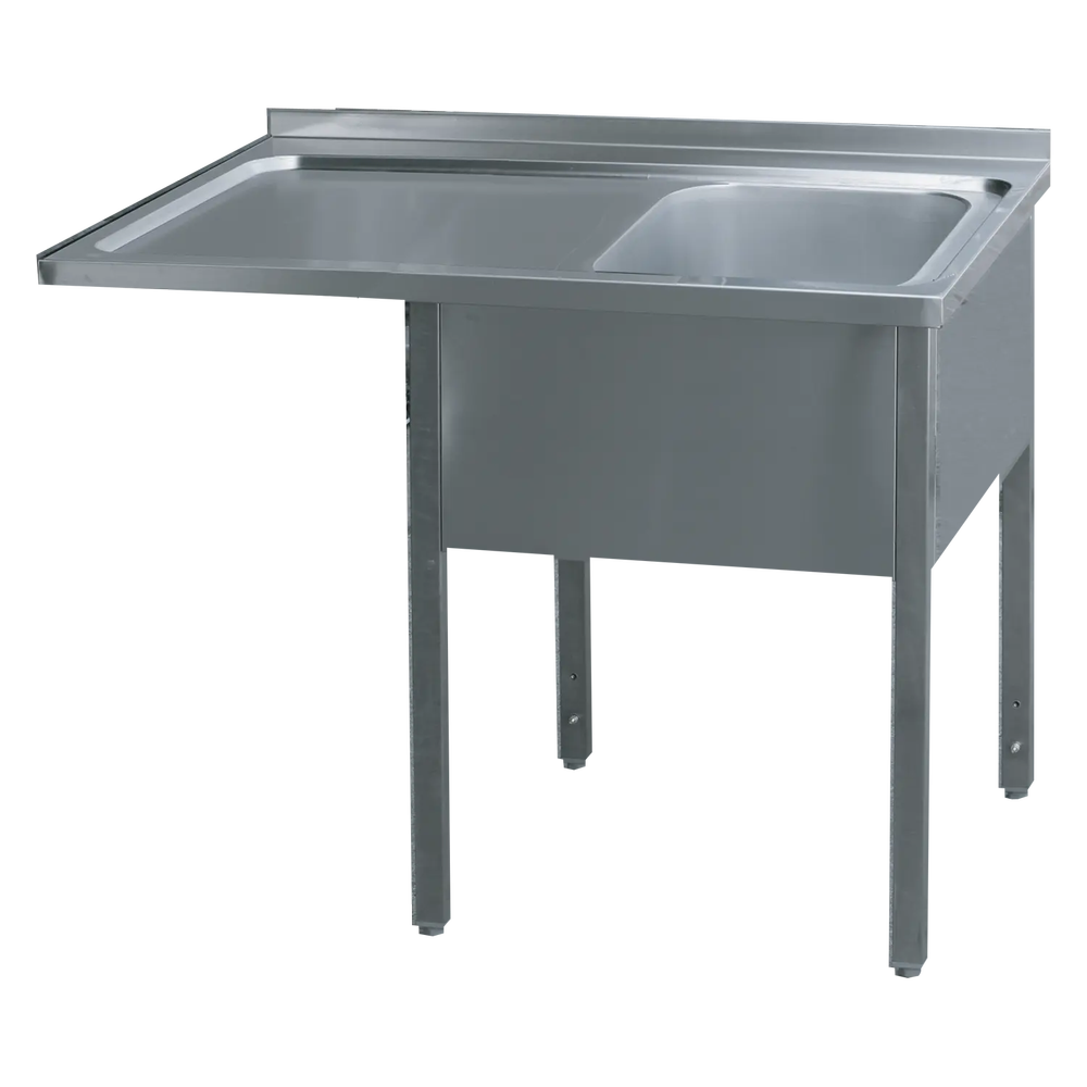 RM Gastro Spültisch 140x70x90 - 1x Spülbecken 50x40x30 Abtropffläche links / RED