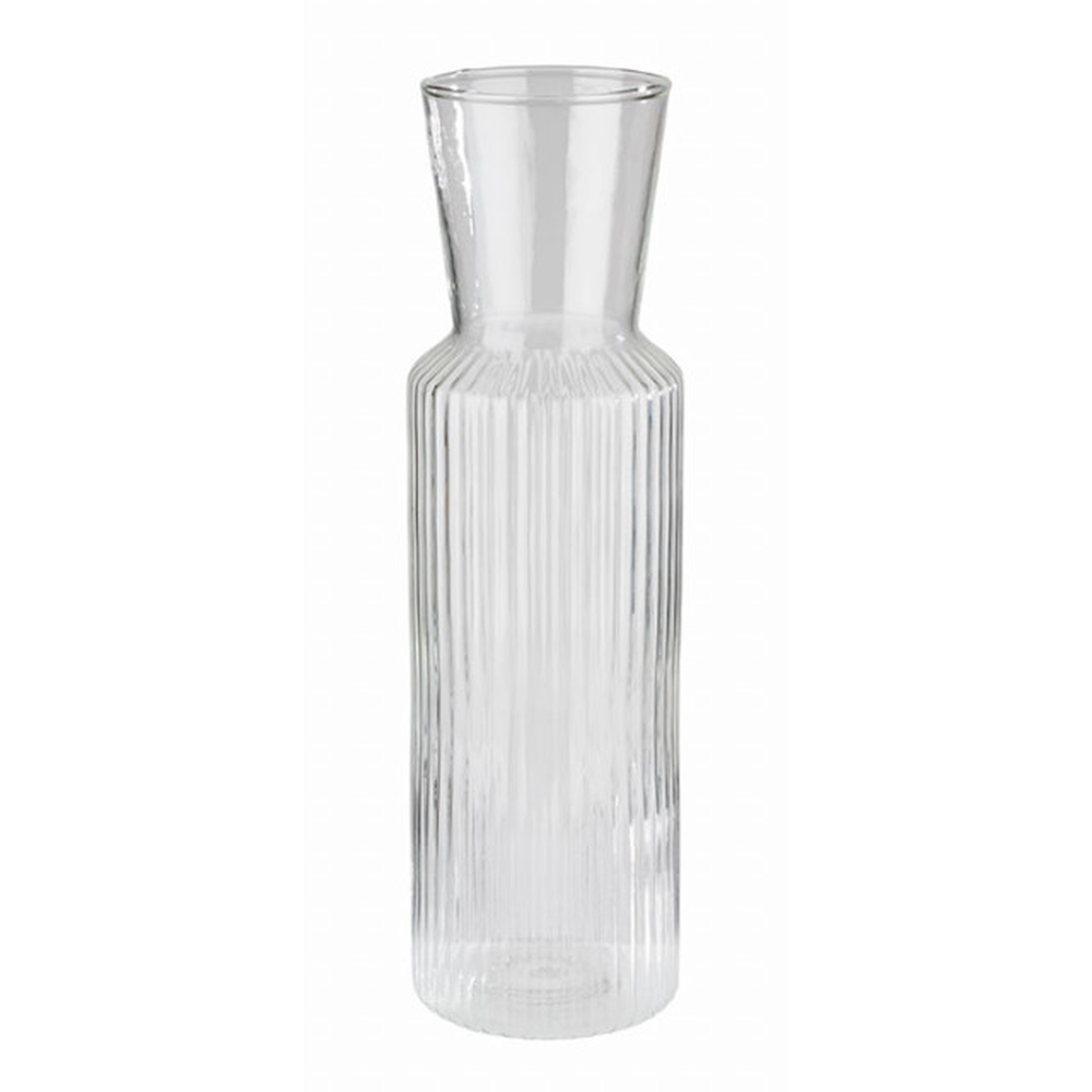 APS Glaskaraffe -LINES- Ø 8 cm, H: 27 cm, 0,9 Liter