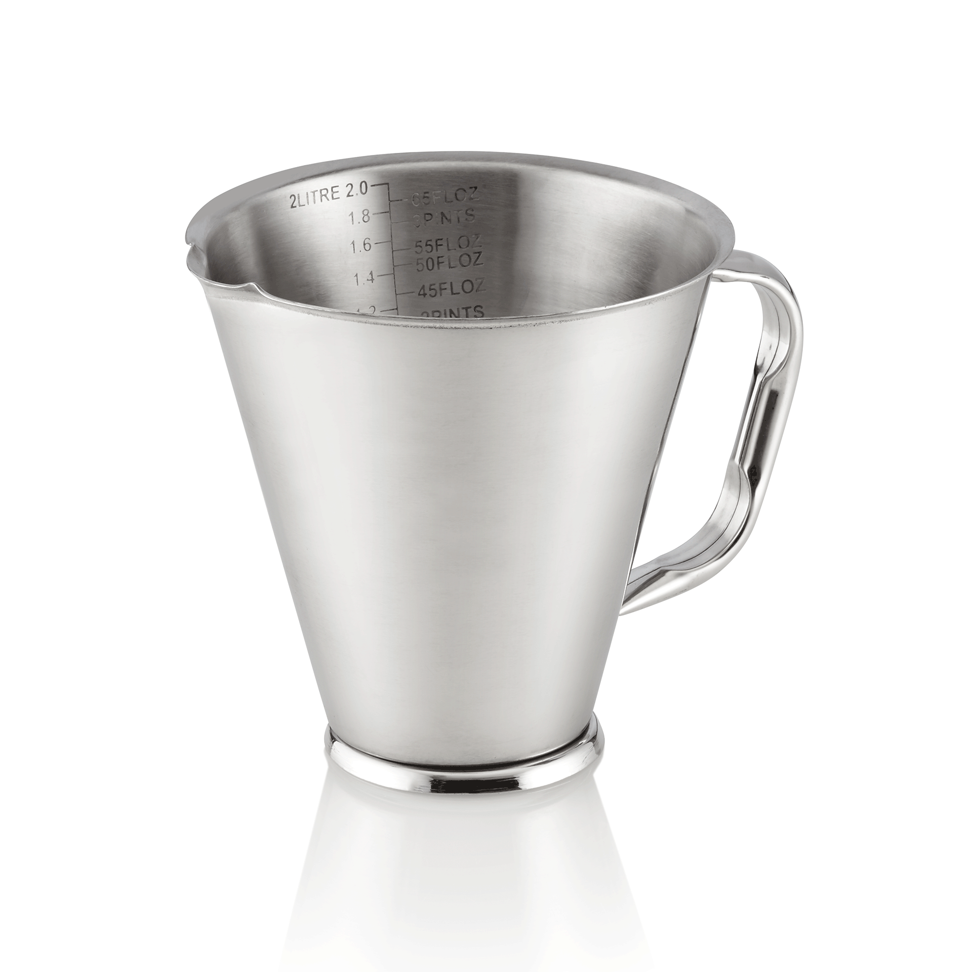 WAS Messbecher auf Fuß, Ø 17,5 cm, 2 ltr., Chromnickelstahl