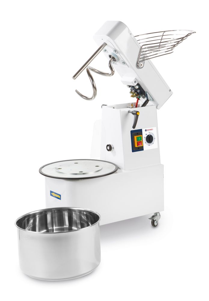 Hendi Spiralmixer mit aufklappbarem Kopf und abnehmbarer Schüssel, HENDI, 35 kg/