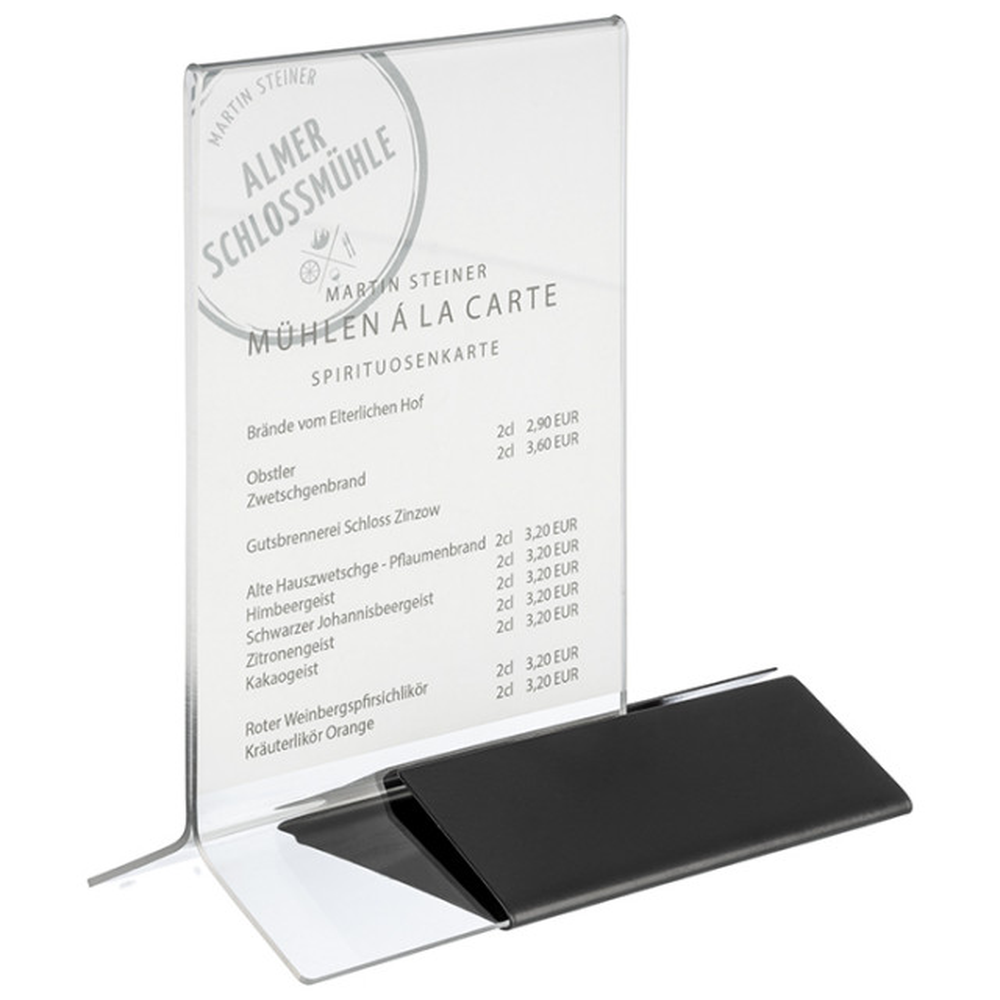 APS Kartenhalter, 2-teilig 21 x 7 cm, H: 32 cm