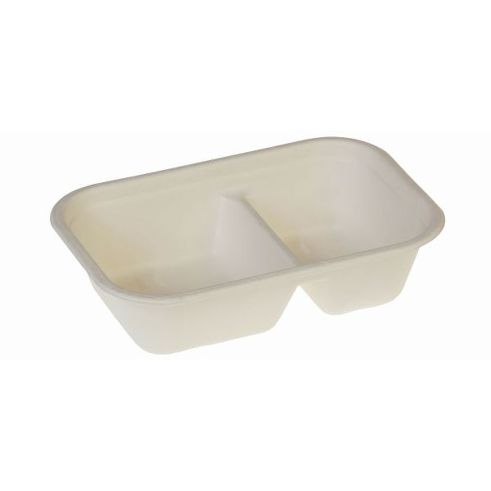 Pacovis Schale 420/250ml 2-t PBAT-lam, 229x153x57mm, weiss