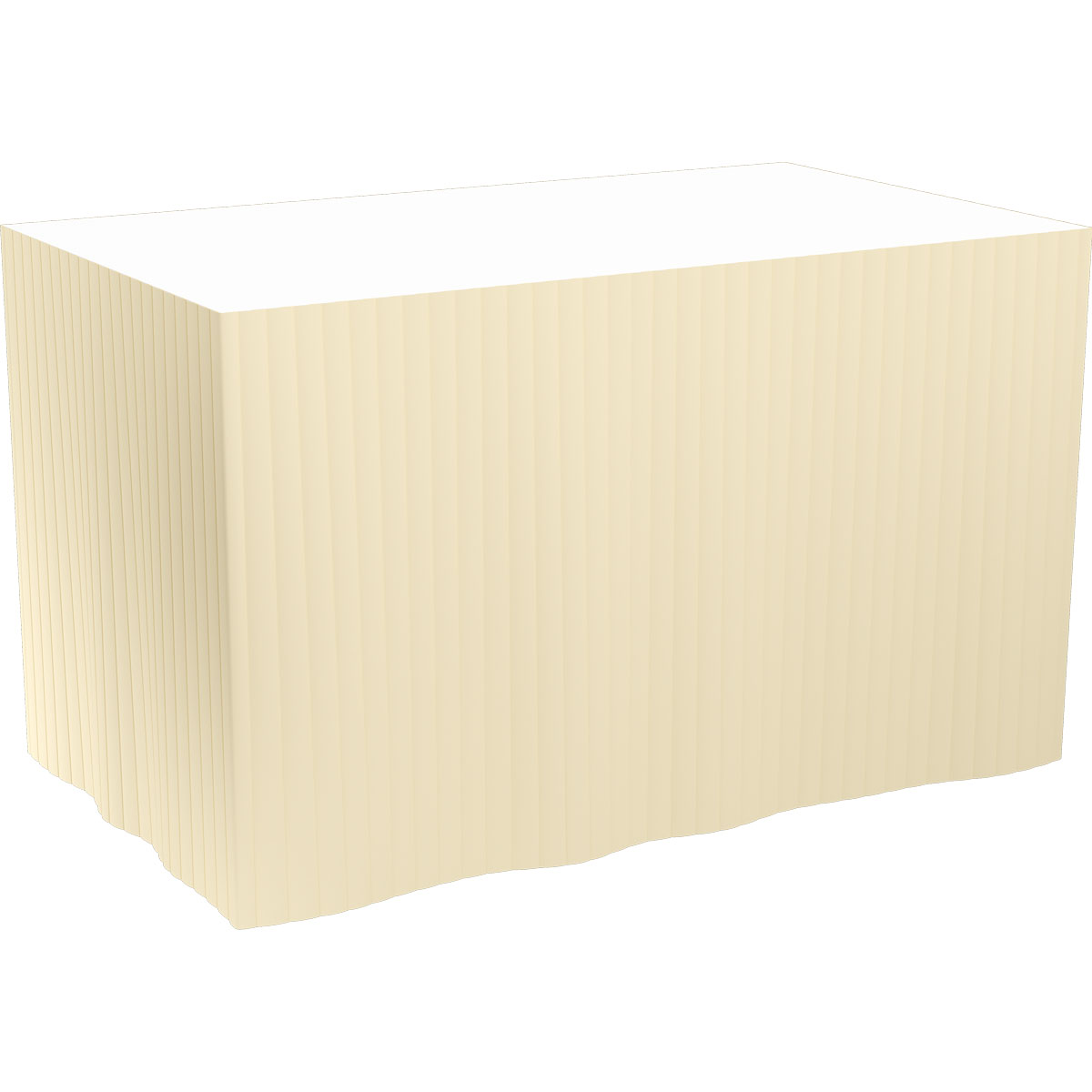 Duni Dunicel-Tableskirts, selbstklebend 72 cm, 5 Abschnitte à 4 m cream