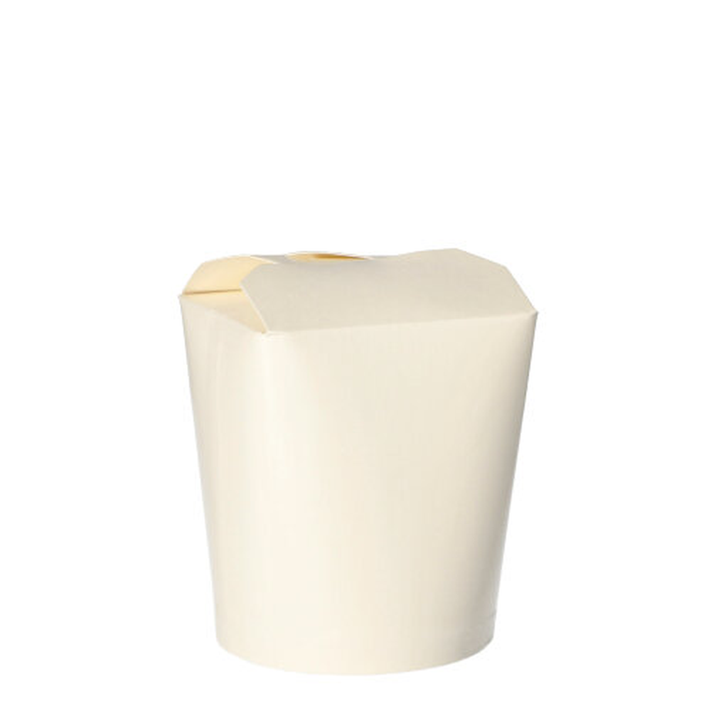 Papstar Snackboxen "ASIA" rund 550 ml 10 cm x 8,5 cm x 7,5 cm weiss